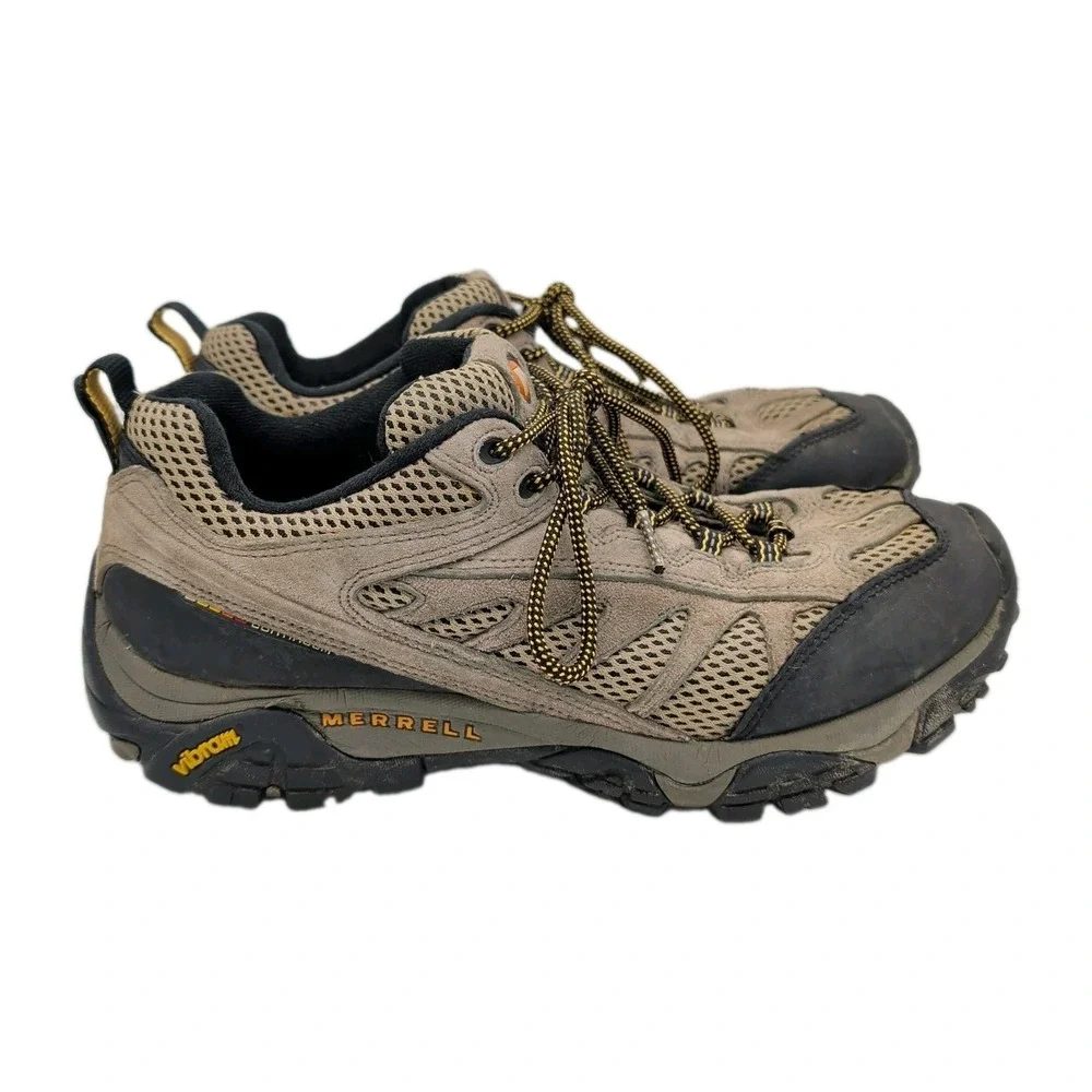 MERRELL MESA VENTILATOR 2 II Walnut Brown Suede HIKING Shoes Boots Mens 9.5 VGUC